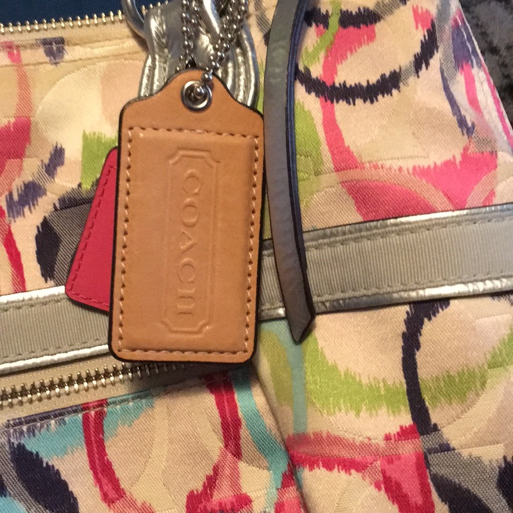 Colorful coach tote bag - Picture 2 of 4